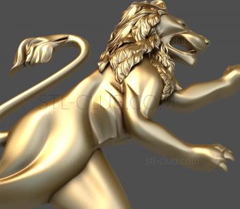 3D model Lion from the flag (STL)